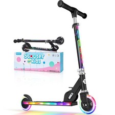 Kids Electric Scooter BELEEV V2 Light Up Wheels Folding 2 Wheel Scooter