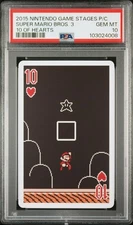2015 NINTENDO MARIO GAME STAGES PLAYING CARDS SUPER MARIO BROS. 3 PSA 10