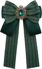 Womens Bow Tie Adjustable Rhinestone Bowtie for Women Ladies Girls Pre-tied W...
