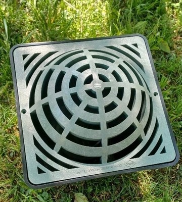 DURA 9'' Atrium Grate - Green, 090-A. Universal, Replace NDS. Heavy Duty quality