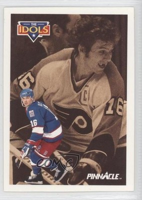 1991-92 Pinnacle The Idols Ed Olczyk Bobby Clarke #386 HOF 1md