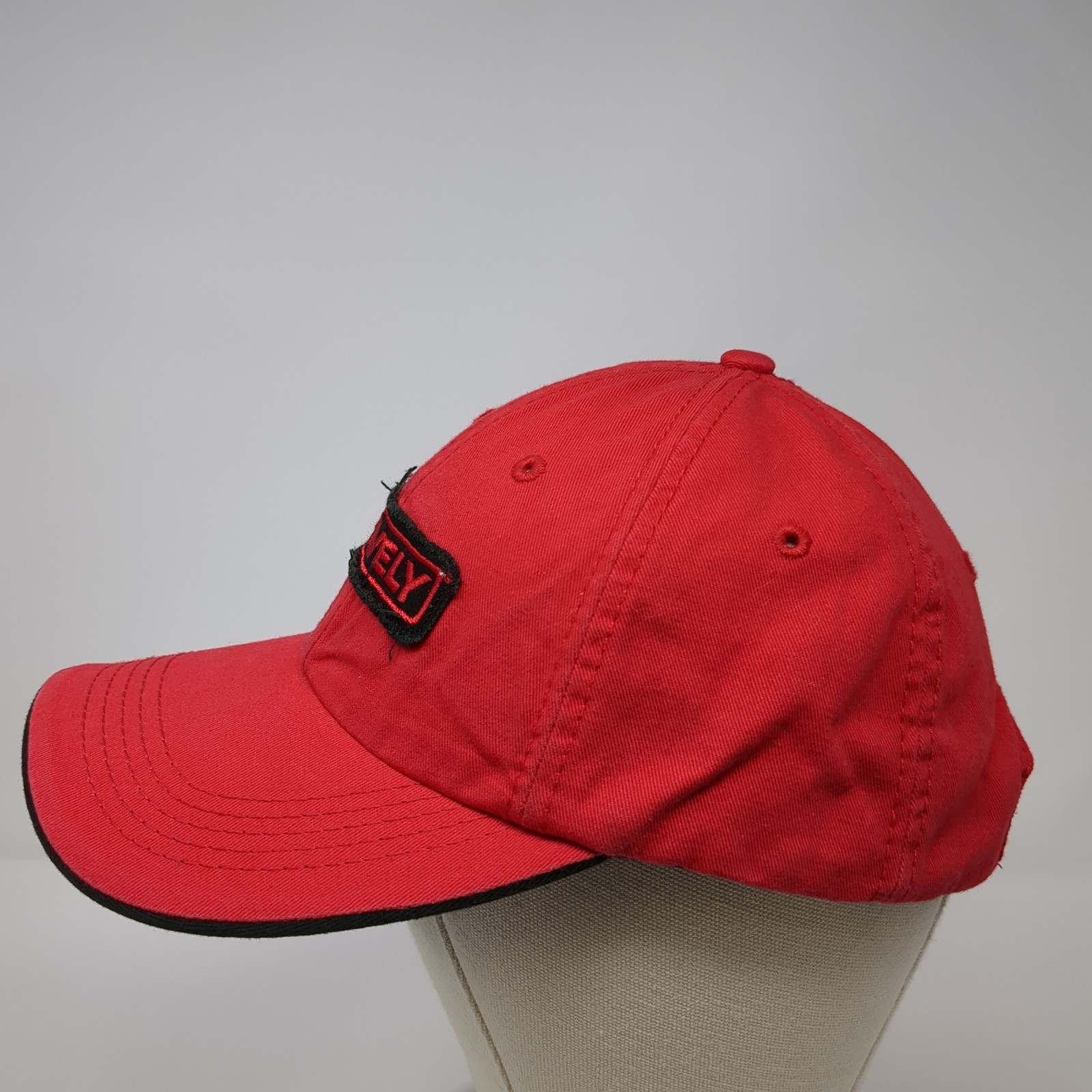 Gravely Patch Strapback Hat Red One Size Adjustab… - image 3