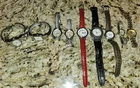 9 VINTAGE WOMEN'S WATCHES Timex Eternity Brighton Quartz Peck Pulsar Bulova LOT