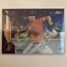 2020 Topps Chrome Baseball Rookie Autographs #RA-HH: Hunter Harvey Purple