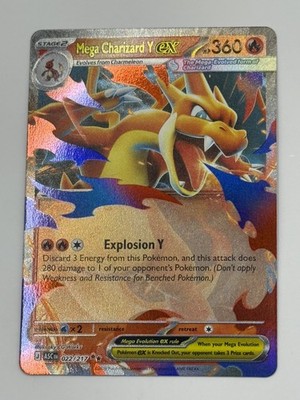 Pokemon Trading Card Game Ascended Heroes Double Rare Mega Charizard Y ex #022 Pokemon Trading Card Game Ascended Heroes Double Rare Mega Charizard Y ex #022