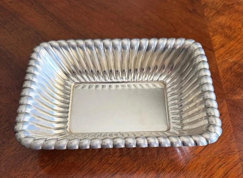 Vintage Reed & Barton Trajan Sterling Silver Rectangular Bowl 319.4 Grams, 9x6.5