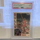 Topps 1992-93 Archives Michael Jordan Chicago Bulls #52 PSA 9 Graded Card