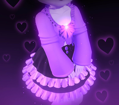 Royale High - Charmed Heart Dark Fairy Set (NO CODE) (Ready / Pre-order)