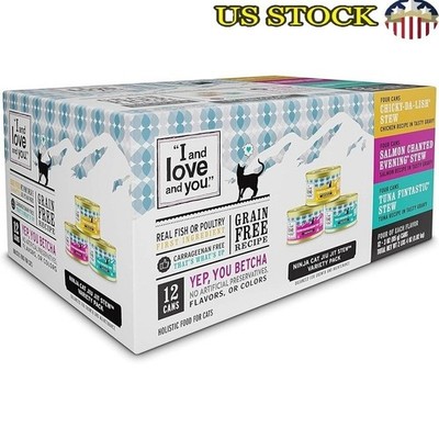 Cat Stew Wet Food Grain Free Protein Rich Hydration Variety Pack Nutrient Dense