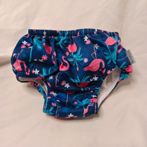 green sprouts Reusable Baby Swim Diaper 12 Months Flamingo Print