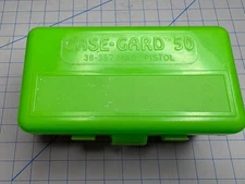 MTM Case-Gard  50 round Flip-Top Ammo Box 38/357 Cal (Green) USA