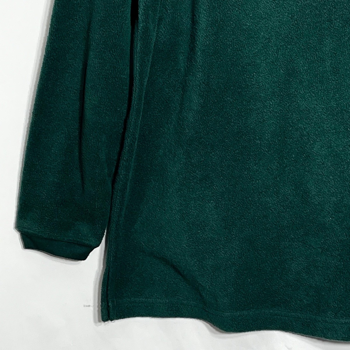 Premier International Women XL Forest Green Fleece Henley Autumn Leaf Sweatshirt View 3