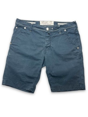 Vintage Jacob Cohen Bermuda Chino Shorts Size 34 Blue 6613 Comfort