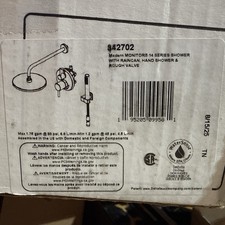 Delta 342702 - Modern Monitor 14 Raincan Hand Shower System Rough Valve - Chrome