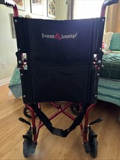 Everest  Jennings Lightweight Foldable Transport Wheelchair, 19" Seat
