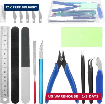 Fippy 11PCS Model Kit Tools, Gundam Model Tool Kit, Hobby Building Tools Kit for