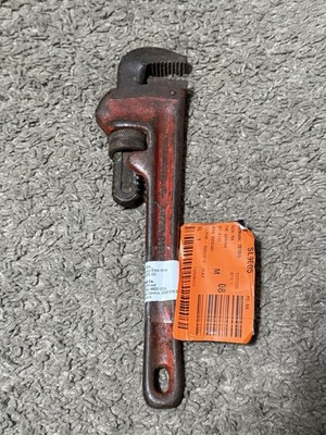 RIDGID 31010 Heavy-Duty Straight Pipe Wrench Adjustable Plumbing Tool READ DESCR