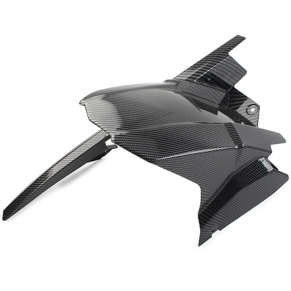 Carbon Fiber Rear Hugger Fender Mudguard Chain Guard For Kawasaki Z900 2017-2023 - Image 3 of 4