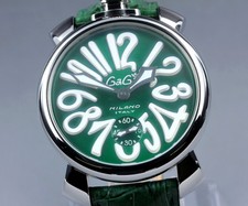 *Quasi come nuovo* Orologio da uomo GaGa MILANO Manuale 48 quadrante verde...
