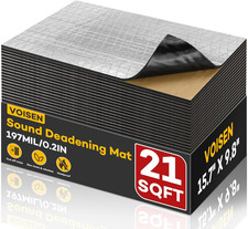 VOISNE Sound Deading Material for Cars,197 Mil 5Mm 21 Sqft Sound Deadening,Alum