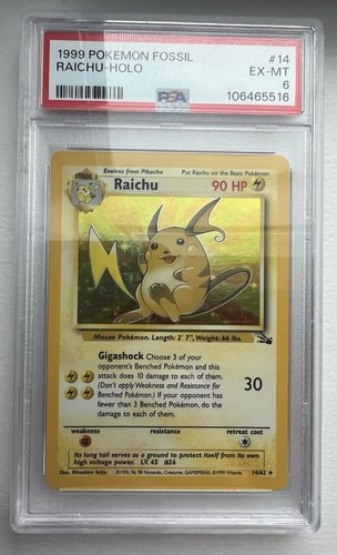 Raichu (Unlimited) graded PSA 6 for sale on eBay