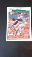 Score 1991 Paul Abbott Rookie #363 Minnesota Twins MLB Baseball Base Card. rookie card picture