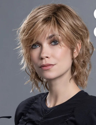 ANIMA Wig by ELLEN WILLE  Heat Friendly FUN Bob With Bangs, Pre-owned Blonde R