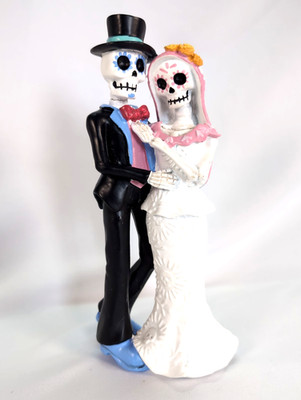 Day of the Dead Wedding / Dia de los Muertos la Boda 8'' Skeletons