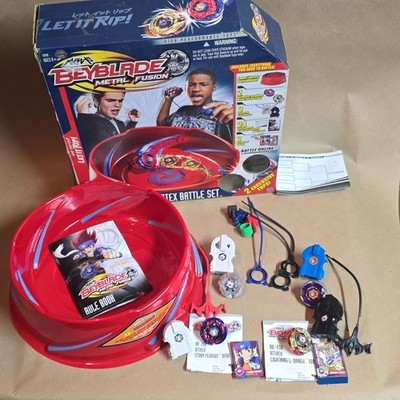 Hasbro Beyblade Metal Fusion Vortex Battle Set Storm Pegasus L-Drago Launchers