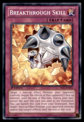 Yu Gi Oh! BREAKTHROUGH SKILL SDLI EN035 SDLI 1st Edition Regular