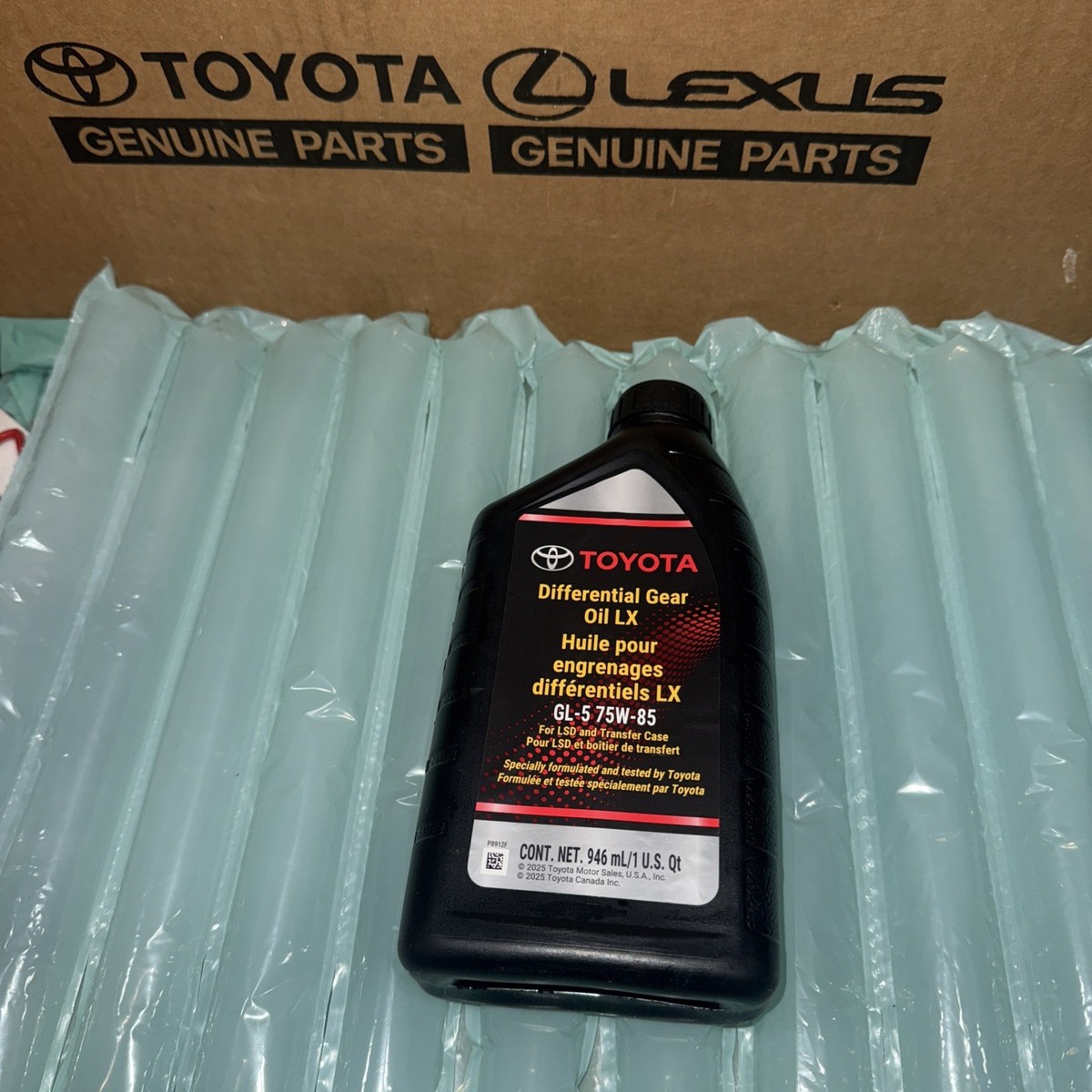 TOYOTA/LEXUS DIFFERENTIAL GEAR OIL LX ,GL-5 75-W85 1 LITER, 00279
