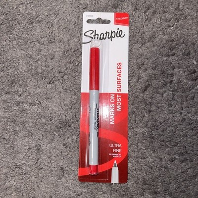 ULTRA FINE RED Sharpie Fine Point Permanent Marker 1 Single NEW