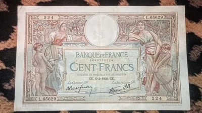 Billet 100 Francs Luc Olivier Merson 6/4/1939 - Photo 1/2