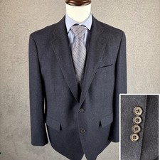 Brooks Brothers 1818 Madison Blazer Men's 42R Mottled Navy Moon Wool Cashmere