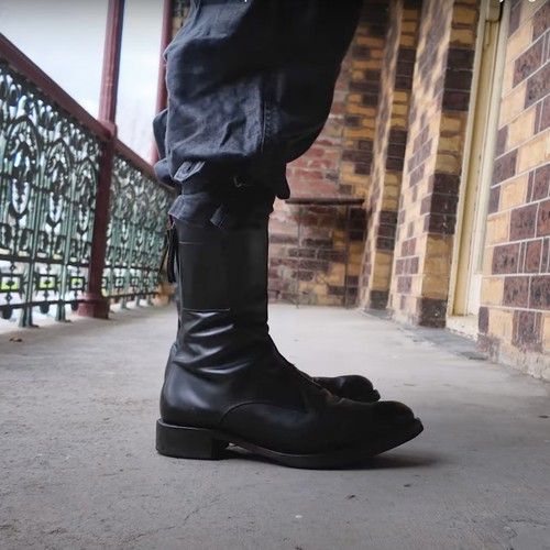 Yohji Yamamoto Cherevichkiotvichki AW20 Mock-Up Boots black size 5 calf leather - Picture 13 of 18