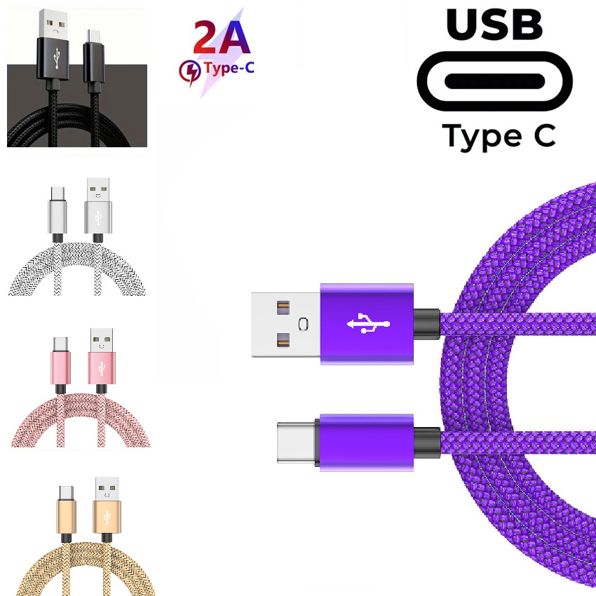 USB C Type C to USB A Charger Cable Charging Data Cord For iPhone Samsung Xiaomi