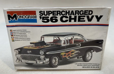 Vintage 124 Monogram Supercharged 56 Chevy 2255 Nos Sealed 1979 Vintage 124 Monogram Supercharged 56 Chevy 2255 Nos Sealed 1979