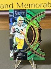 2023 Panini Select - Premier Level Luke Musgrave #166 Neon Green Prizm...