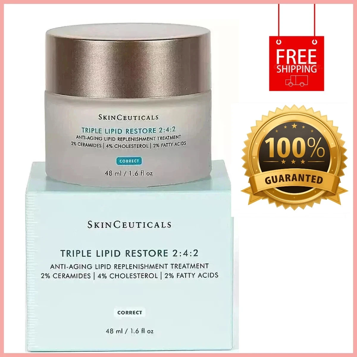 SkinCeuticals Triple Lipid Restore 1.6 oz Face Cream 2:4:2,(48ml)