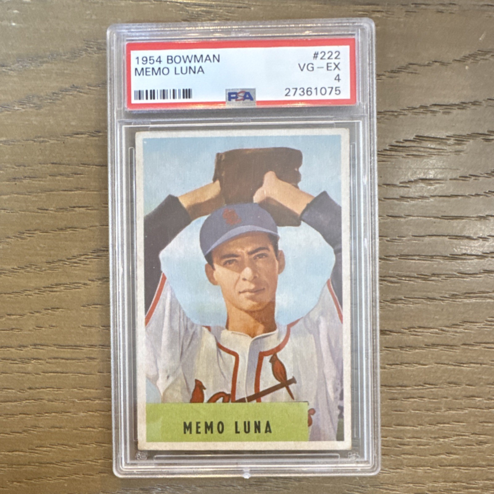 1954 Bowman BOWMAN #222 Memo Luna front