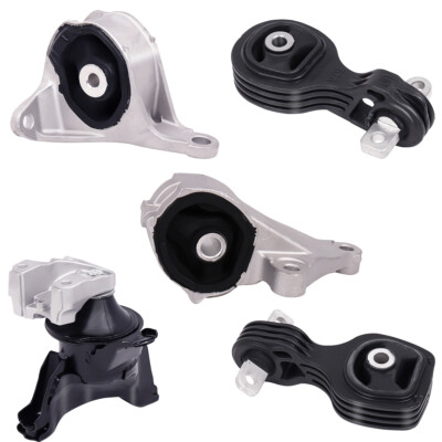 5pcs Engine Motor Mount Kit For 12-14 Honda CR-V 2.4L For Automatic Transmission