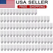 96x Self Adhesive Stainless Steel Hook Bathroom Wall Door Strong Sticky Holders