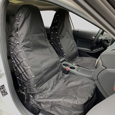 Waterproof Black High Back Front Car Seat Covers Organizer For Nissan  Sentra