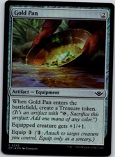 Magic the Gathering Foil Gold Pan Outlaws of Thunder Junction MTG
