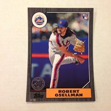 Robert Gsellman Mets All Star RC Black 5x7 #ed/10 Made 1987 Tribute 2017 Topps 2
