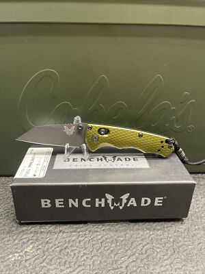 Benchmade 290BK-2 Full Immunity Manual Folding Knife CPM-M4 Blade Green Aluminum