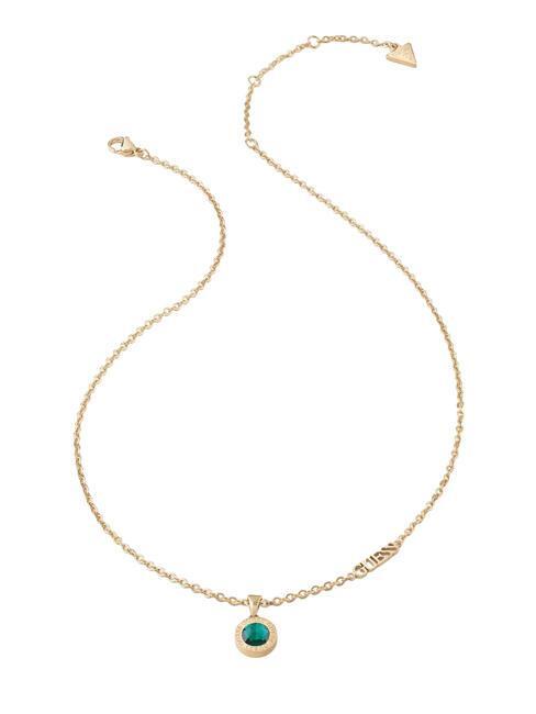 collana GUESS collana con charm YELLOW GOLD/EMERALD ND  scelta=P YELLOW GOLD/EME