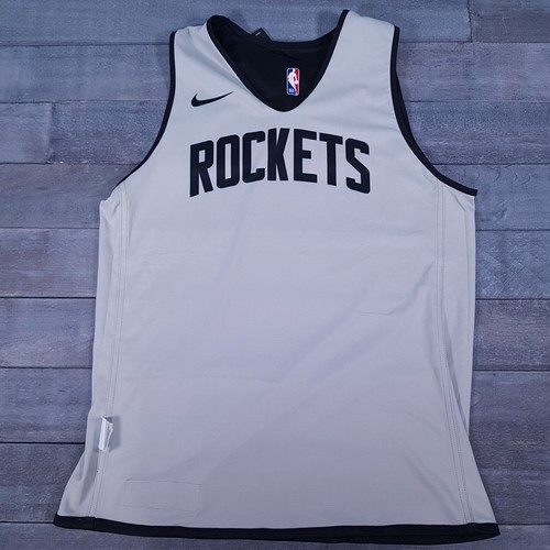 HOUSTON ROCKETS NIKE NBA Reversible Practice Jersey Mens LARGE Black Red Defect - Picture 4 of 10