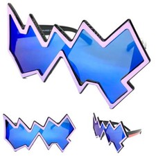 OVERSIZED Punk Rock Party Club Raver DJ SUN GLASSES Unique Unusual Funky Shades