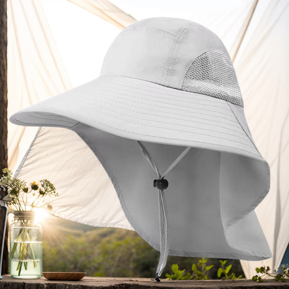 APL Cappello Pesca Esterno Protezione Solare Tesa Larga Regolabile per Arrampicata Escursionismo